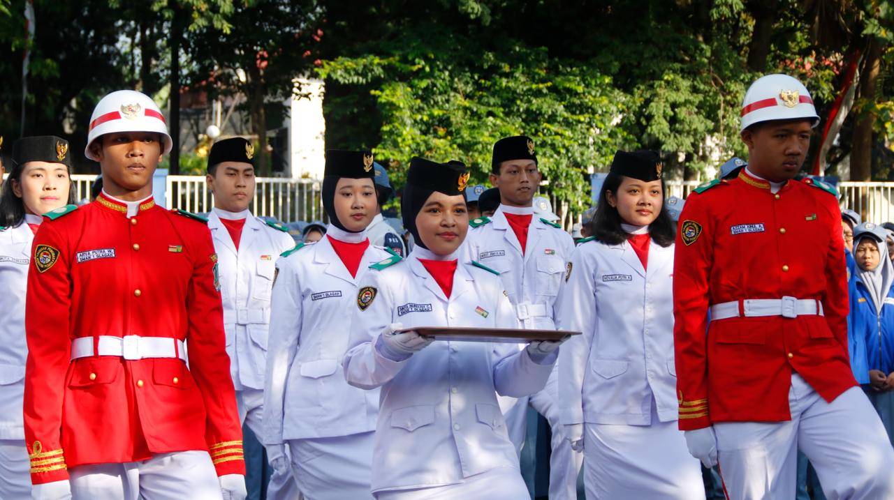 Tim Paskibraka SMAN 1 Glagah. (Foto: Humas)