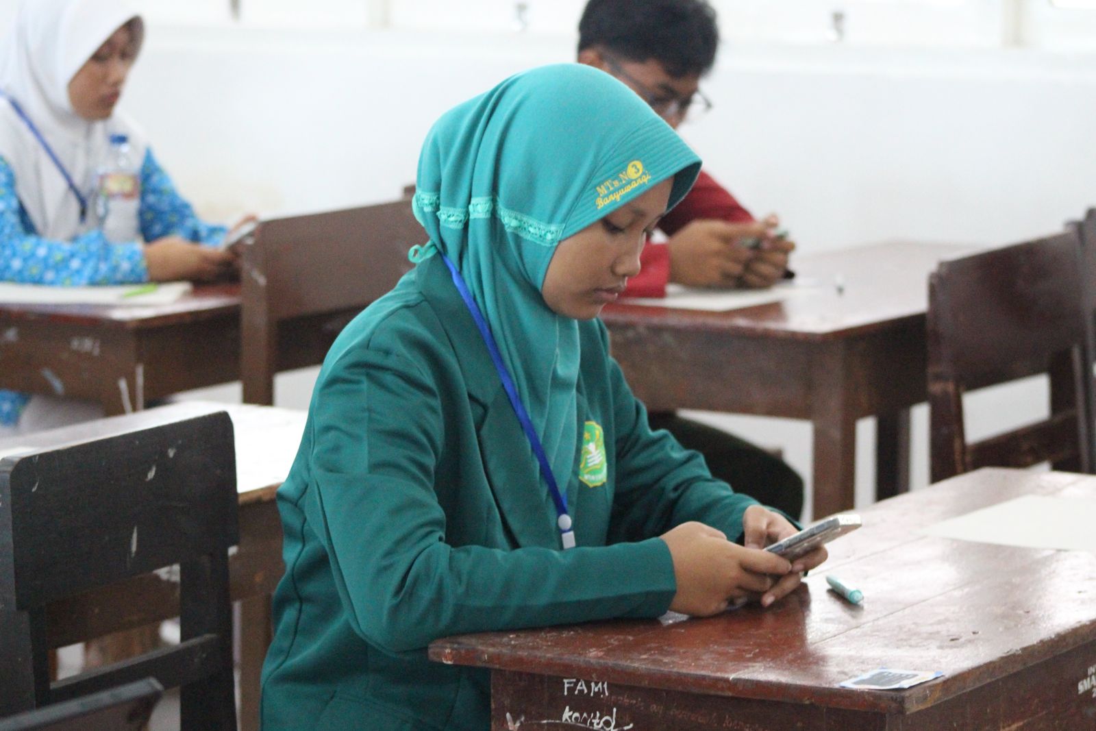 Salah satu siswa SMP di Banyuwangi saat mengikuti perlombaan. (Foto: Humas)