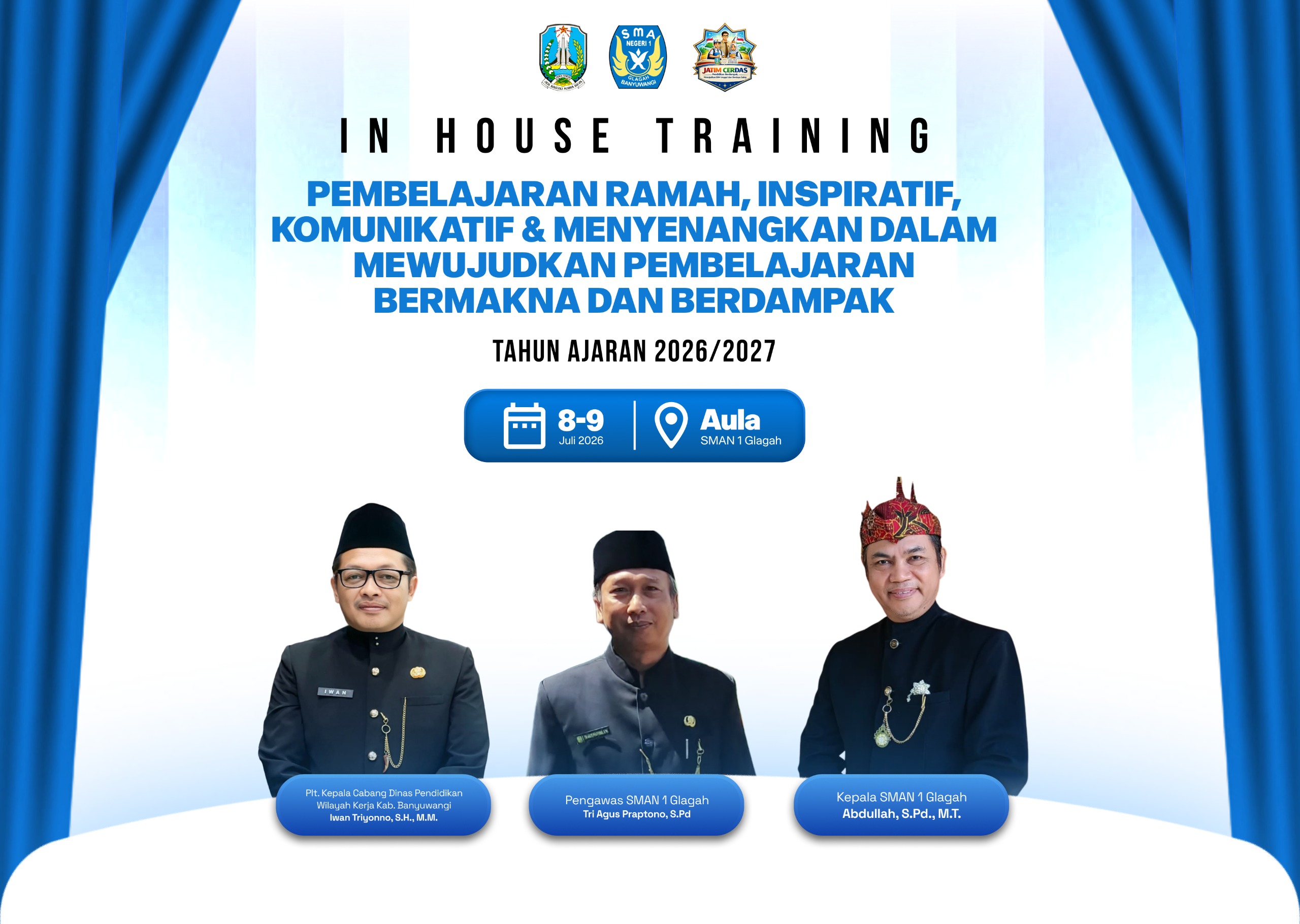 Kegiatan In House Training (IHT) yang digelar SMAN 1 Glagah. (Foto: Humas)